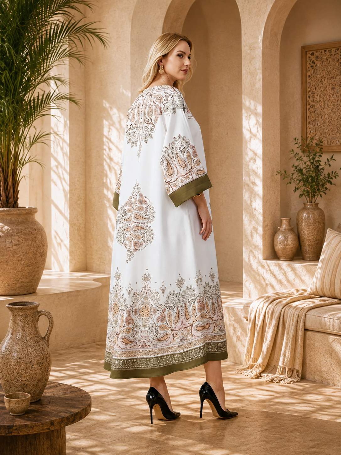Yasmin Floral Abaya