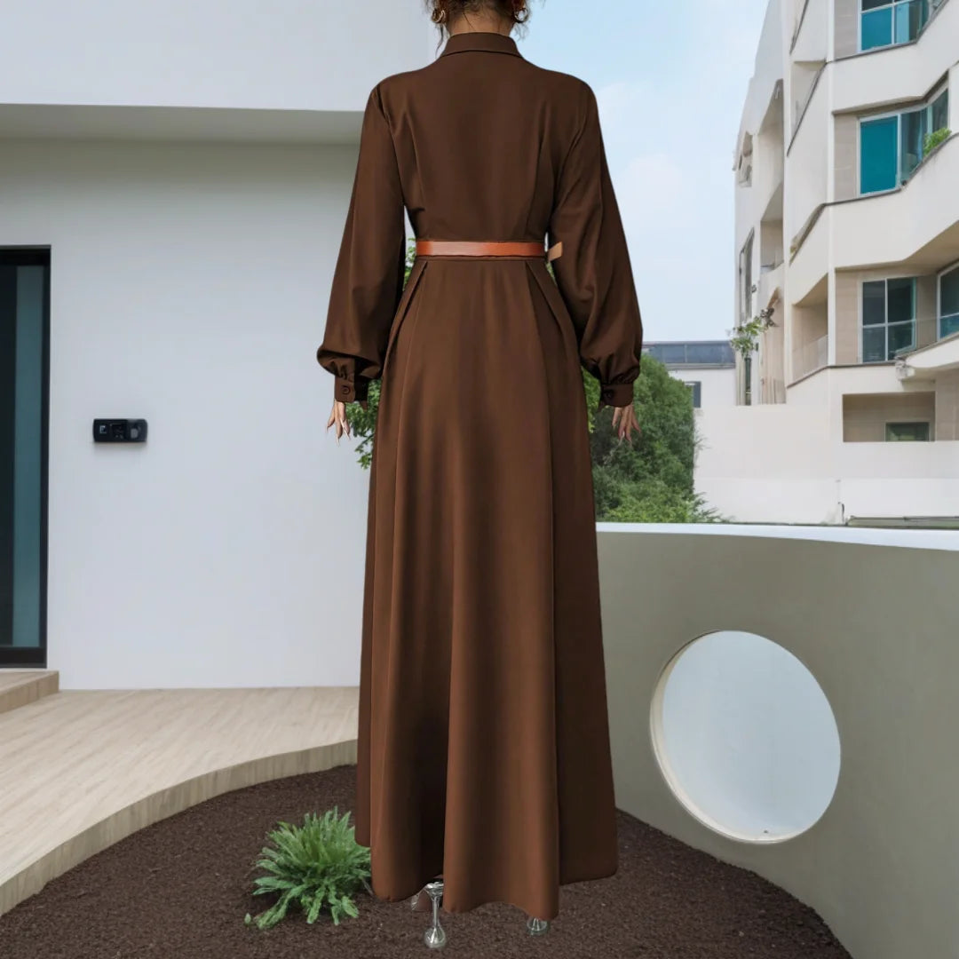 Long Lantern Sleeve Dress